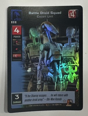 Battle Droid Squad, Escort Unit - FOIL - Young Jedi Reflections - Young Jedi