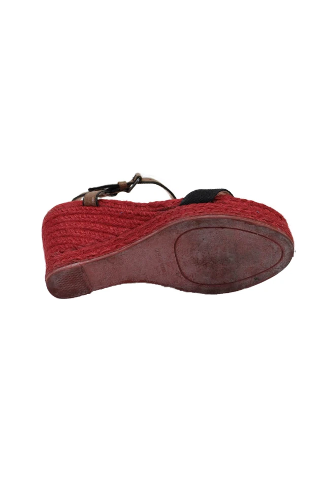 Sandalias de cuña Marc By Marc Jacobs para mujer con correa al tobillo alpargata rojas talla 39 9 Foto 4 de 4