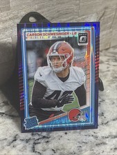 2025 Panini Donruss Optic - Rated Rookie Carson Schwesinger #217 Purple Shock