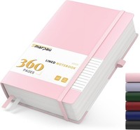 Notizbuch A5 Hardcover Liniert 360 Seiten 100Gsm Rosa Journal
