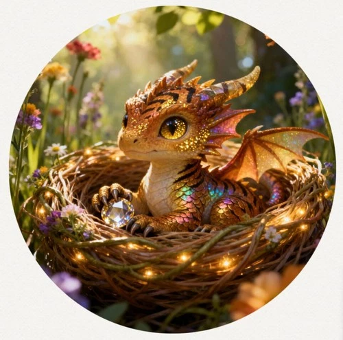 Hayleybug 1 oz Tiger's Eye Hatchling silver 24k  w/ COA POP 5 Round #4