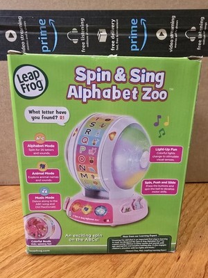  Leap Frog Spin and Sing Alphabet Zoo song   LIGHTS UP  Pink Educational Fun