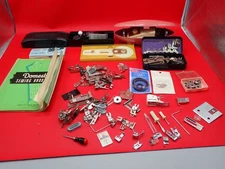 Vintage Lot of Sewing Machine Attachments Buttonholers Singer Domestic Greist