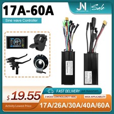 E-Bike Three-Mode 36V 48V 17A 60A Sine Wave Controller SM/WP Plug S966 Display