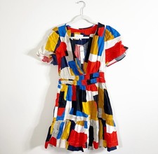 NWT Anthropologie The Somerset Mini Dress Geometric Size Small