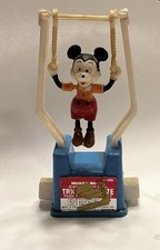 Vintage Warner Bros. 1975 Disney Mickey Mouse Tricky Trapeze Toy- Works #4955