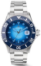 LORENZ HYDRO-SUB 090011MM Blu  Degrade' Swiss Made Sellita SW200 Orologio Uomo A