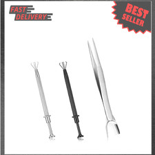 Jeweler's Tweezers Set Stainless Steel Precision Claw Pick Up Tiny Components