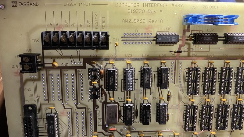 Farrand Computer Interface Assy 219770 Rev A AW219769 Rev A
