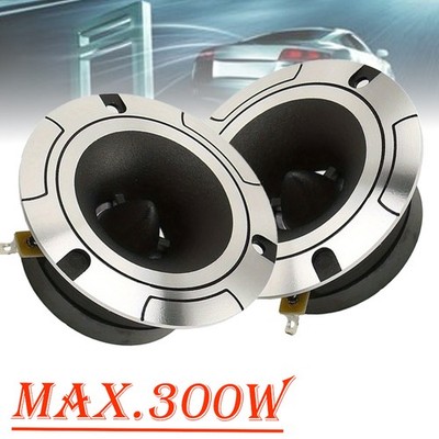 2Pcs Super Power Car Dome Tweeters: 300W High Frequency Universal Audio Speakers