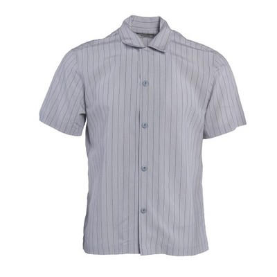 Sandro Paris Men's Top T-Shirt Grey Striped Size M SHPCM00835
