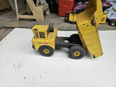 1970's Mighty TONKA Yellow/Black Diecast Dump Truck Construction Vehicle