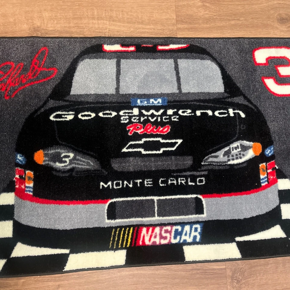 "Alfombra vintage Dale Earnhardt 3 Goodwrench NASCAR alfombra puerta baño intimidador 46""x27""" Foto 4 de 4