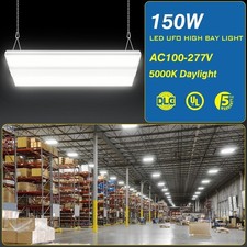 1.3FT LED Linear High Bay Shop Light 150W 22500LM Garage Warehouse Parking Light