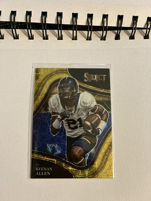 2022 Panini Select Draft Picks - Field Level Keenan Allen #184 Gold Lazer Prizm