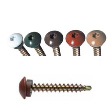 Big Timber WB112BW-500 10x1-1/2 Brt White WT01 Woodbinder 1/4 Dr Wood Scr 500Pk