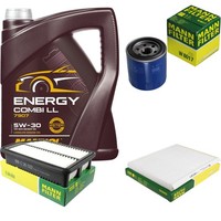 Mann Inspektionspaket 5L Mannol Energy 5W-30 FüR Hyundai I30 1.4 1.6 Gdi