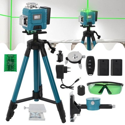 16 Line Laser Level 360° 4D Kreuzlinienlaser Kit Selbstnivellierend Wasserwaage