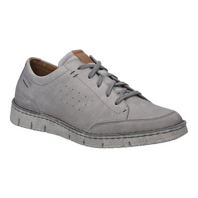 JOSEF SEIBEL Men's Ruben 49 Light Grey Nubuck Leather Shoes EU 44 Size 10 - 10.5