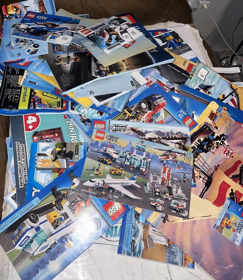 Lego GIANT Huge Lot of 150+ Manuals ONLY City Pirates Ninjago Minecraft - Image 4 of 4