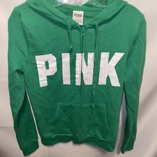 Victoria's Secret PINK Zip Up Hoodie Green XS