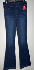 Spanx Flare Jeans Midnight Shade Pull-On Stretch Slimming Women  s Sz Small NWT
