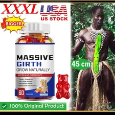 Male Enhancement Gummies Booster & Thicker Last Longer Stronger Bigger 60 Gummy