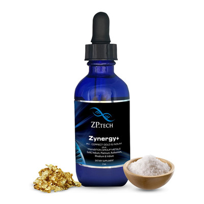 Zp.Tech Zynergy Plus Colloidal Gold Liquid All Natural Pure Monoatomic 24K Food