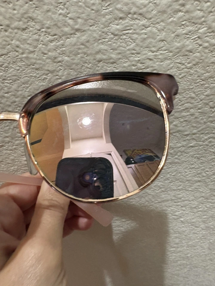 ROXY 经典形状龟壳和玫瑰金太阳镜粉色手臂 RS3004OP-218 — 第 2/4 张图片