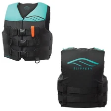 Slippery Women Hydro Nylon Vest Life Black/Mint Vest Jacket Pick - Size & Color