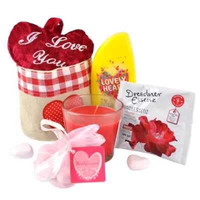 REIMA AIRCONCEPT GMBH Geschenkset "Leidenschaft" | Plüschherz mit Liebesbotschaft