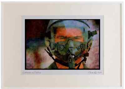 Air Force 396041 F 15E Strike Eagle, Weapons Systems Operator Watercolour Pictu