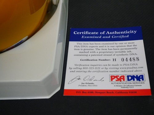 FUZZY THURSTON SIGNED RIDDELL MINI THROWBACK HELMET INSCRIBED "SBI & II" PSA COA - Picture 2 of 2