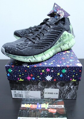 Reebok Zig Kinetica BBC Black Silver Green Sneakers Men's Size 12