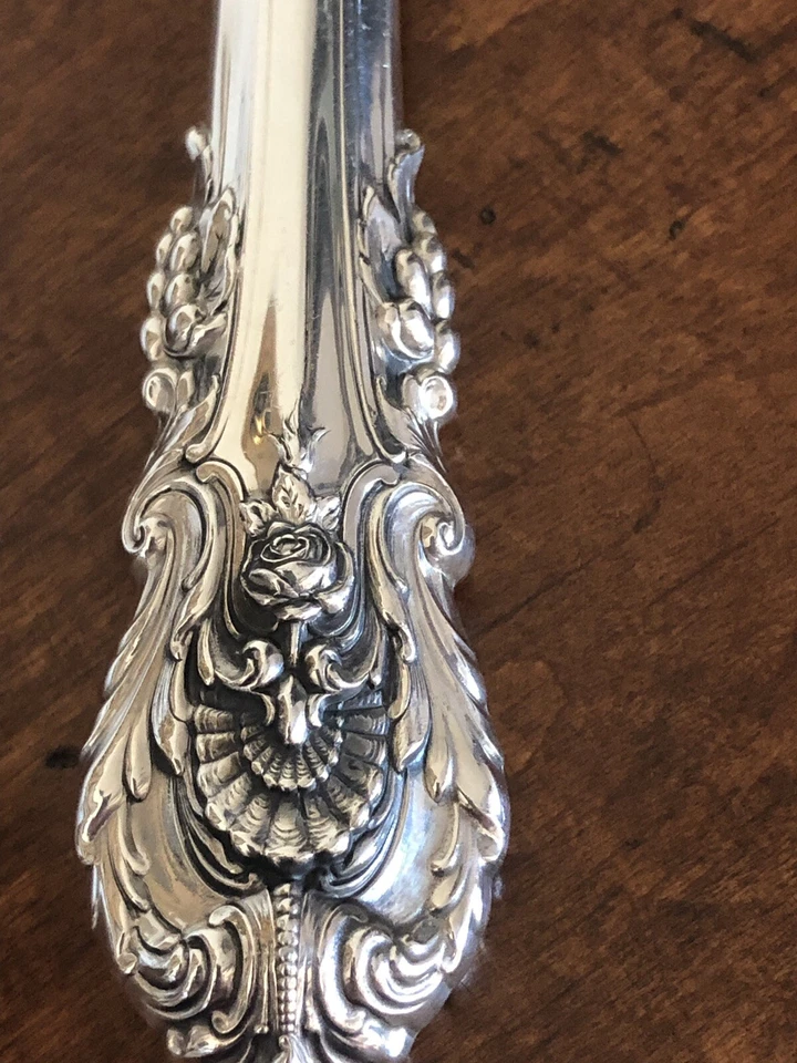 NUEVO Juego de talla de tenedor y cuchillo con mango Wallace Sir Christopher Sterling, ¡REGALO!!  Foto 3 de 4