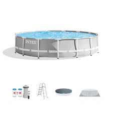 Intex 26723EH 15ft x 42in Prism Frame Above Ground Swimming Pool Set with Filter