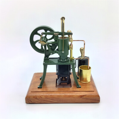  EngineXpert R01-Green Mini Stirling Engine Model - Brass & Steel, Water-Cooled