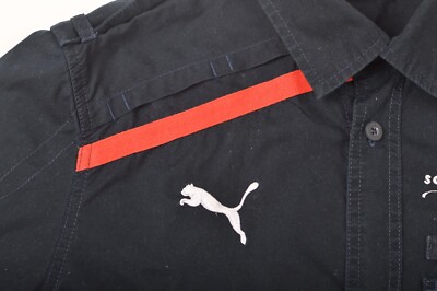 Puma Scuderia Toro Rosso Racing Short Sleeve Button Shirt Size S 