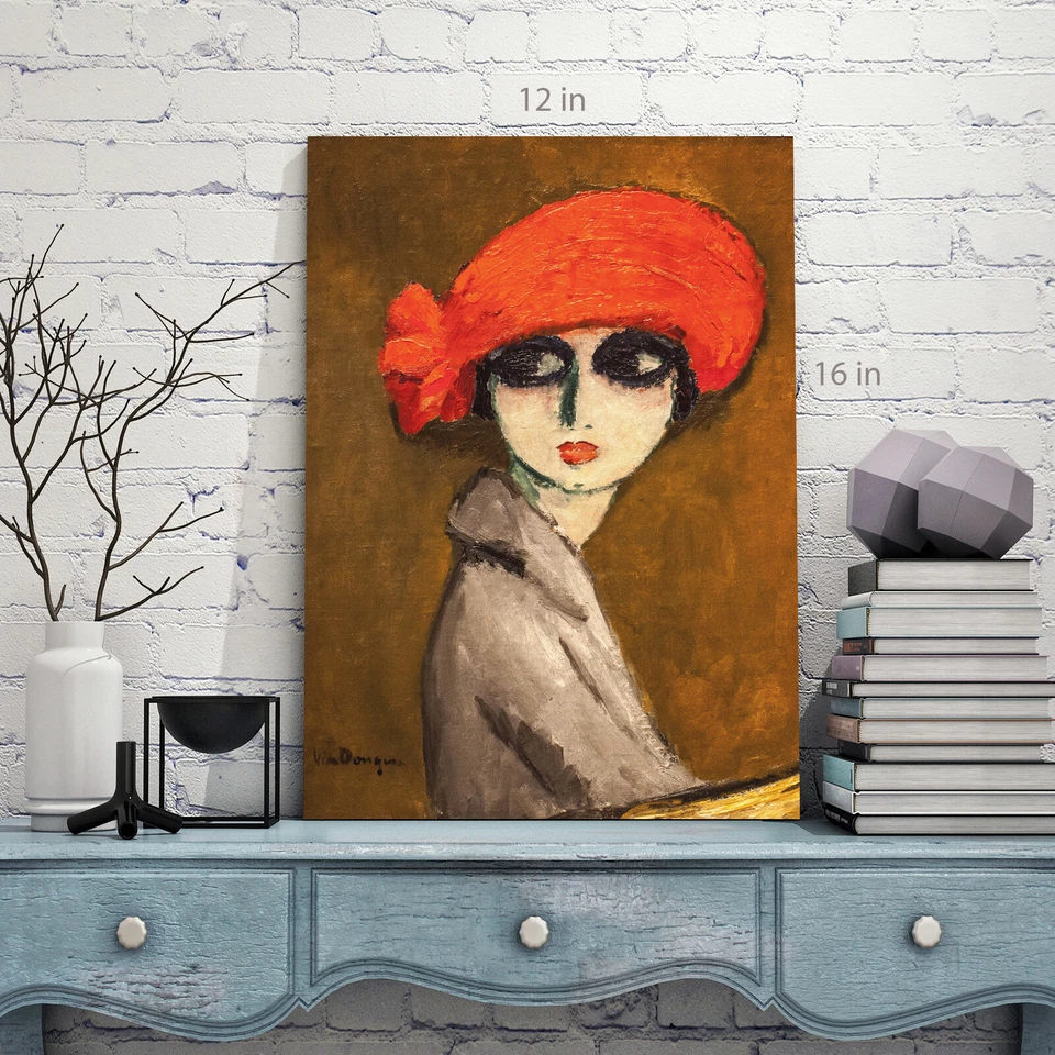 Arte de parede de lona Kees Van DongenThe Corn Poppy pronta para pendurar - Imagem 3 de 4