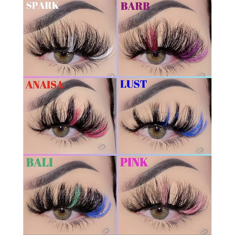 Colored lashes online