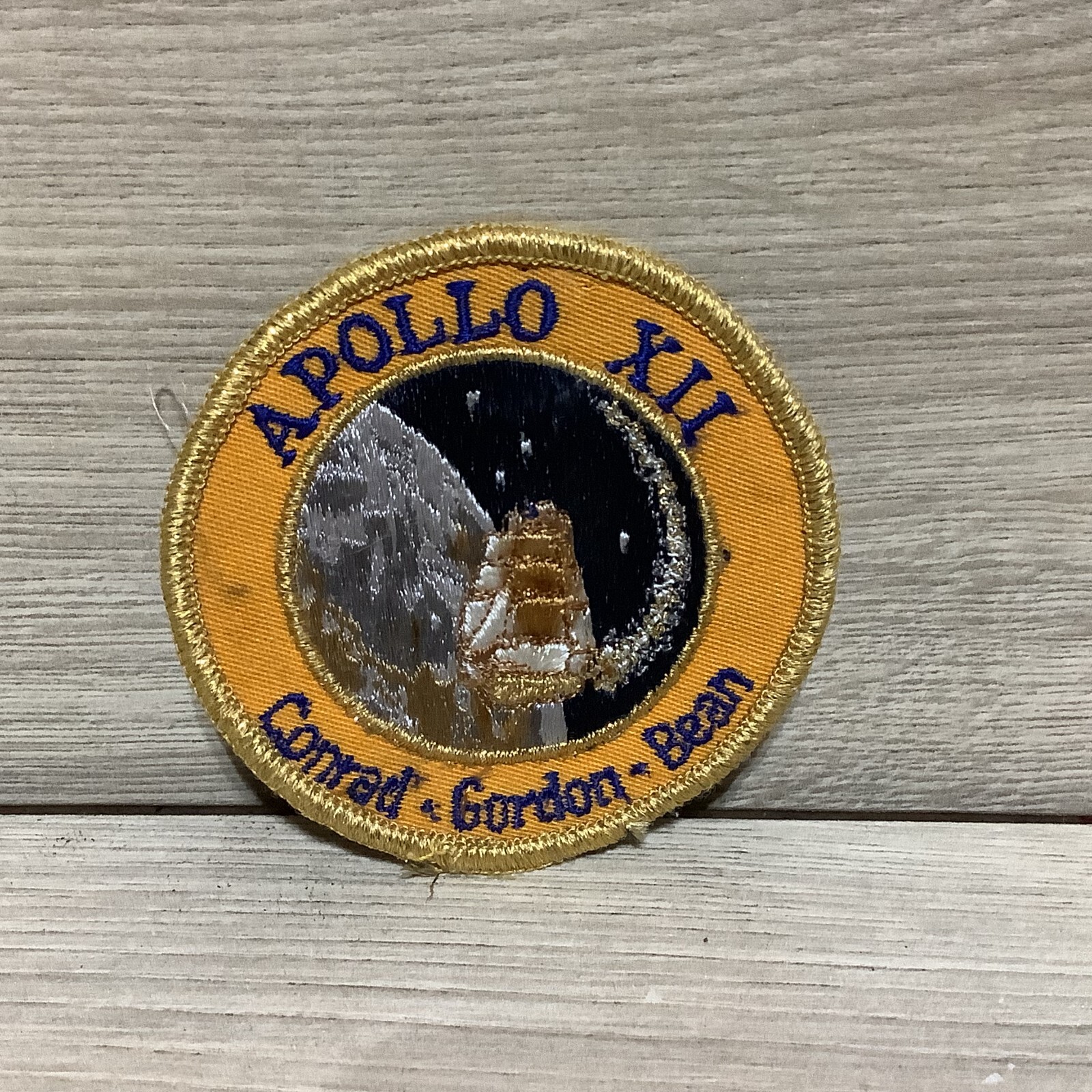 Vintage Apollo 12 XII Patch Crew Souvenir NASA Space Mission Sparky ...
