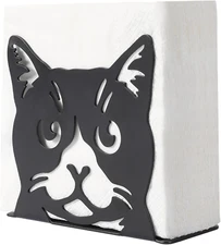 Napkin Holder for Table, Black Metal Napkin Holder for Kitchen Dining Farmhouse