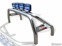 ÜBerrollbüGel Jumbo Spots FüR Volkswagen Amarok 2016-2023 Edelstahl Chrom