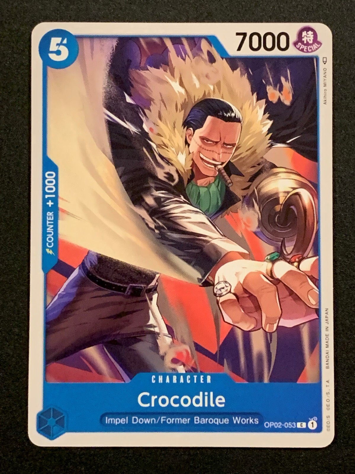 Crocodile | OP02-053 C | Blue | Paramount War | One Piece TCG