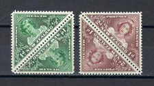 New Zealand 1943 Sc# B22-23 set Princess Elizabeth pairs MNH