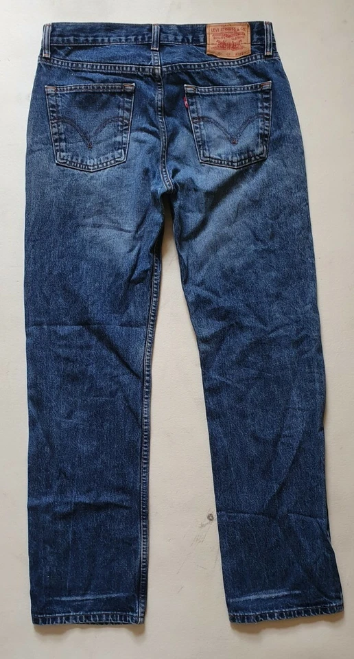 LEVIS 501 Jeans Mens W 32 L 32 Classic Fit Blue Denim Red Tab Vintage, photo 3 of 5