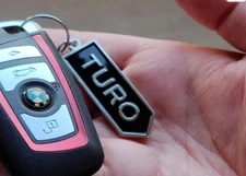 Turo Car Sharing Diecut Metal Key chain