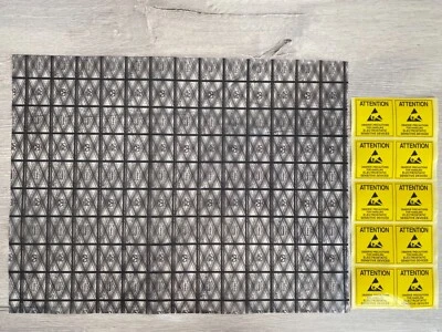 MARKENLOS ★3-20x Anti-Statik ESD Verpackungs-Beutel 30x40cm Mainboard SSD PC + Aufkleber★