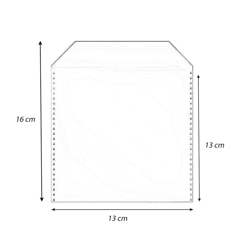 100 bustine trasparenti in pvc con aletta di chiusura per cd dvd dvx - Immagine 4 di 4
