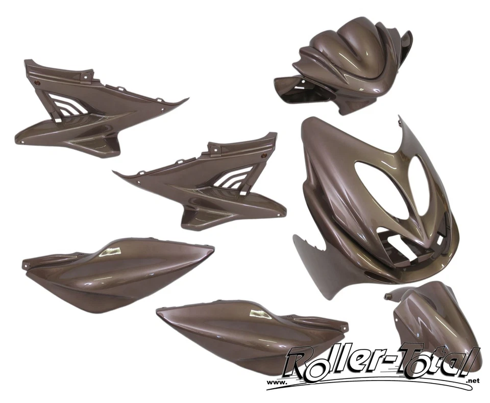 Verkleidungsset braun metallic 9 Teile YAMAHA Aerox MBK Nitro Bodypart Kit Set - Bild 1 von 1